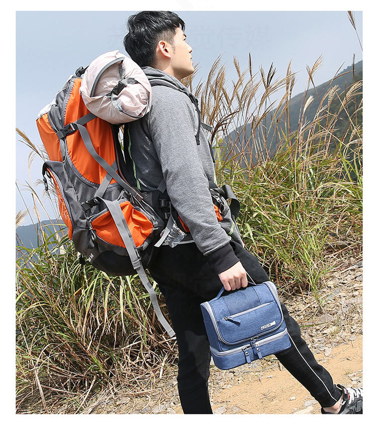 New Korean travel waterproof bag makeup bag large capacity dry and wet separation wash gargle bag finishing bag New Korean travel waterproof bag makeup bag large capacity dry and wet separation wash gargle bag finishing bag