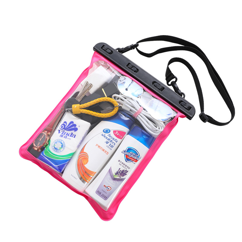 New MultiPurpose OneShoulder Sundries Outdoor Transparent Waterproof Bag Beach Bag Cell Phone Sundries Waterproof Bag