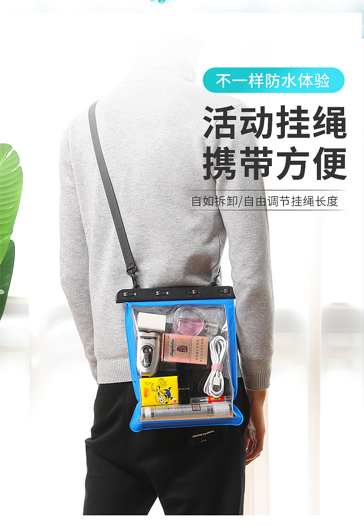 New MultiPurpose OneShoulder Sundries Outdoor Transparent Waterproof Bag Beach Bag Cell Phone Sundries Waterproof Bag New MultiPurpose OneShoulder Sundries Outdoor Transparent Waterproof Bag Beach Bag Cell Phone Sundries Waterproof Bag