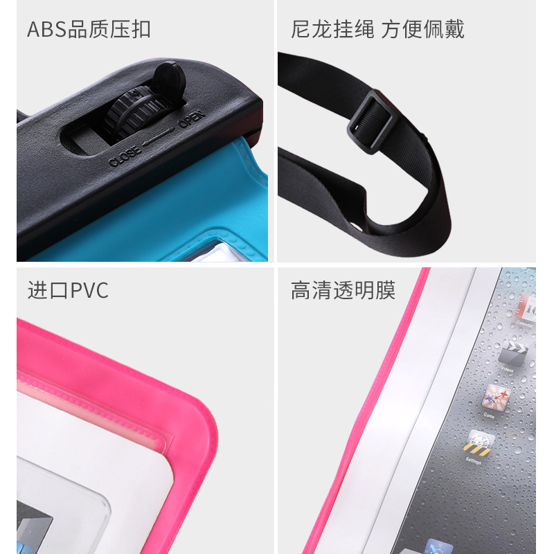New MultiPurpose OneShoulder Sundries Outdoor Transparent Waterproof Bag Beach Bag Cell Phone Sundries Waterproof Bag