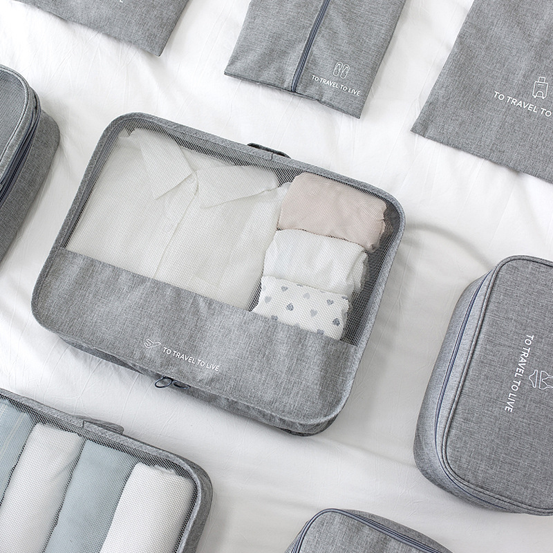 Travel Life Buggy Bag Seven-Piece Underwear Storage Organizing Waterproof Bag Travel Clothes Storage Bag New 7-Piece Set