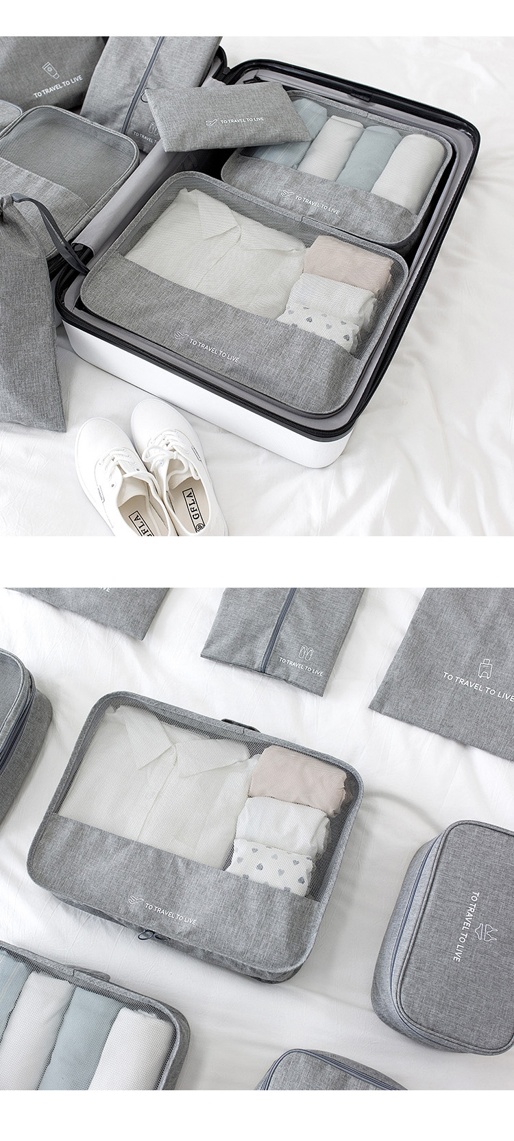 Travel Life Buggy Bag Seven-Piece Underwear Storage Organizing Waterproof Bag Travel Clothes Storage Bag New 7-Piece Set Travel Life Buggy Bag Seven-Piece Underwear Storage Organizing Waterproof Bag Travel Clothes Storage Bag New 7-Piece Set