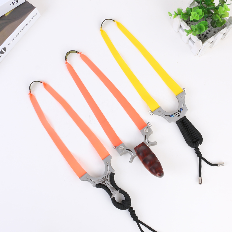 Xinqiao rubber products new arrivals slingshot with Solid wood handle catapult 