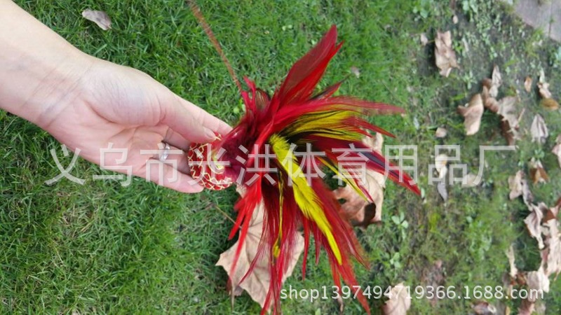 Factory Direct Sales Super Good Quality Color Super Beautiful Cock Hair Soft Rubber Sole Kick Shuttlecock Game-Specific Factory Direct Sales Super Good Quality Color Super Beautiful Cock Hair Soft Rubber Sole Kick Shuttlecock Game-Specific