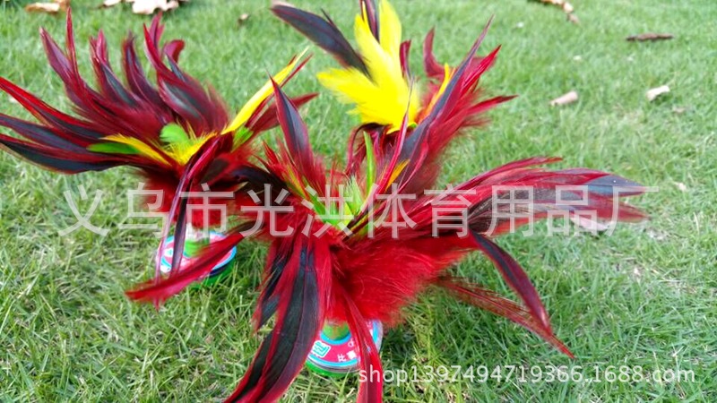 Factory Direct Sales Super Good Quality Color Super Beautiful Cock Hair Soft Rubber Sole Kick Shuttlecock Game-Specific Factory Direct Sales Super Good Quality Color Super Beautiful Cock Hair Soft Rubber Sole Kick Shuttlecock Game-Specific
