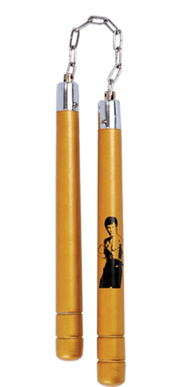 Yong Tao sporting nunchakus