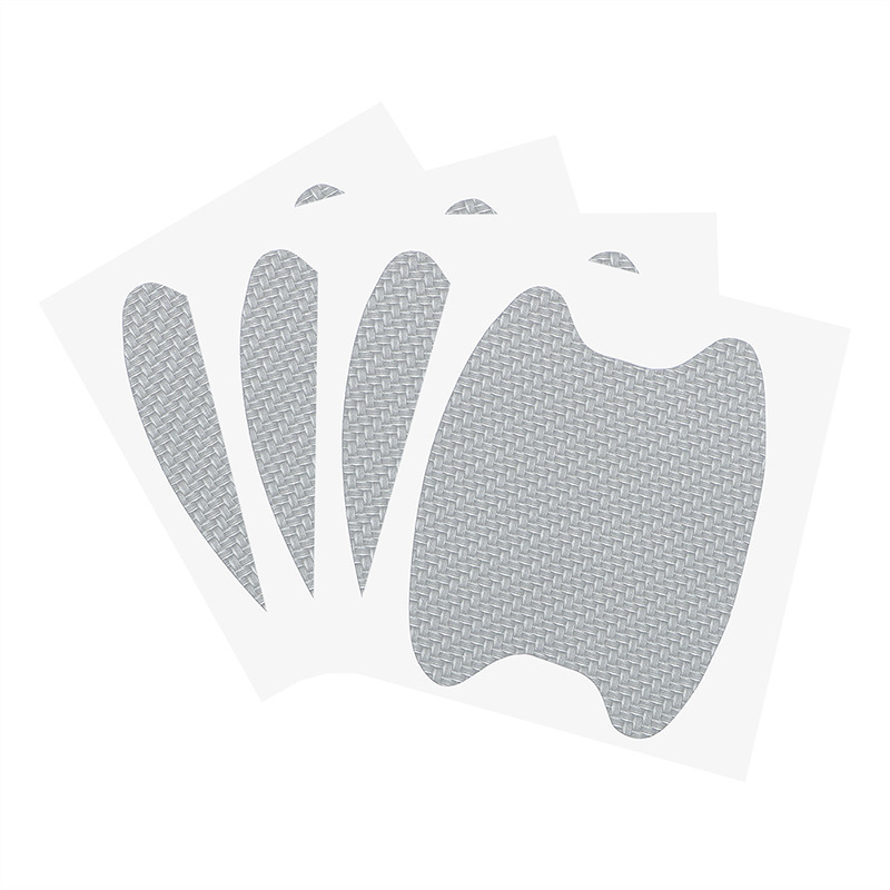 EBay Handle Stickers Car Door Handle Car Stickers Protective Film Carbon Fiber Handle Wrist Car Stickers 4pcs