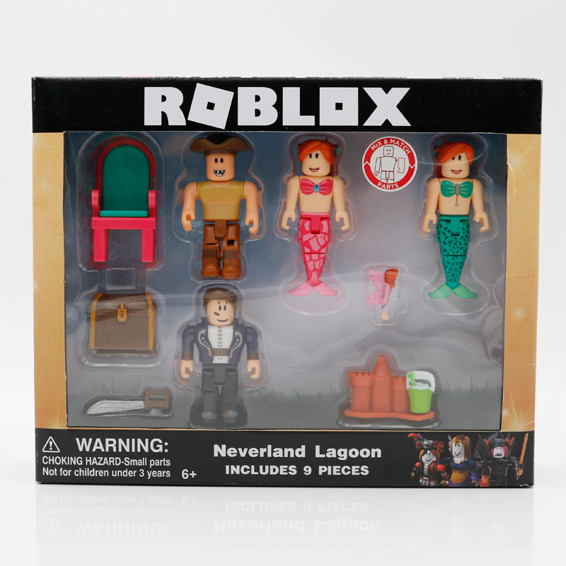 A cross-border border developer Roblox Blocks doll robot Virtual world Mermaid World champion Hands to do