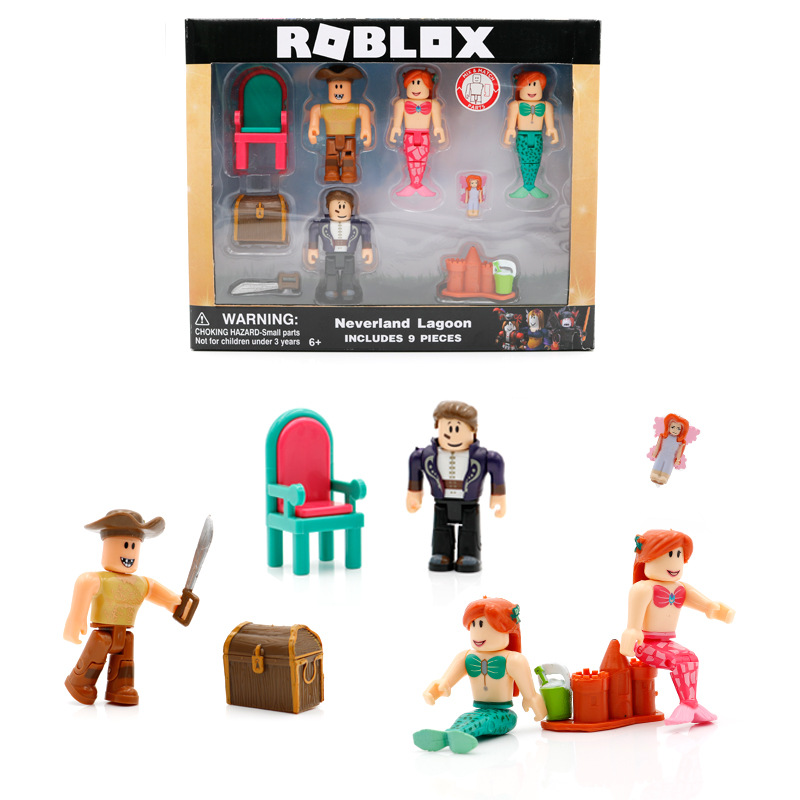 A cross-border border developer Roblox Blocks doll robot Virtual world Mermaid World champion Hands to do