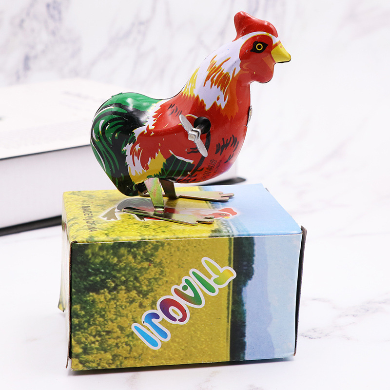 Wind-up Chicken Push-up Chicken Chain Plush Chicken Wind-up Toy Stall Children&#039;s Educational Toys Wholesale