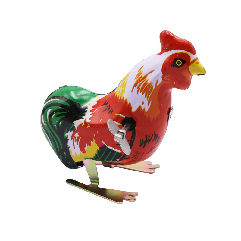 Wind-up Chicken Push-up Chicken Chain Plush Chicken Wind-up Toy Stall Children&#039;s Educational Toys Wholesale