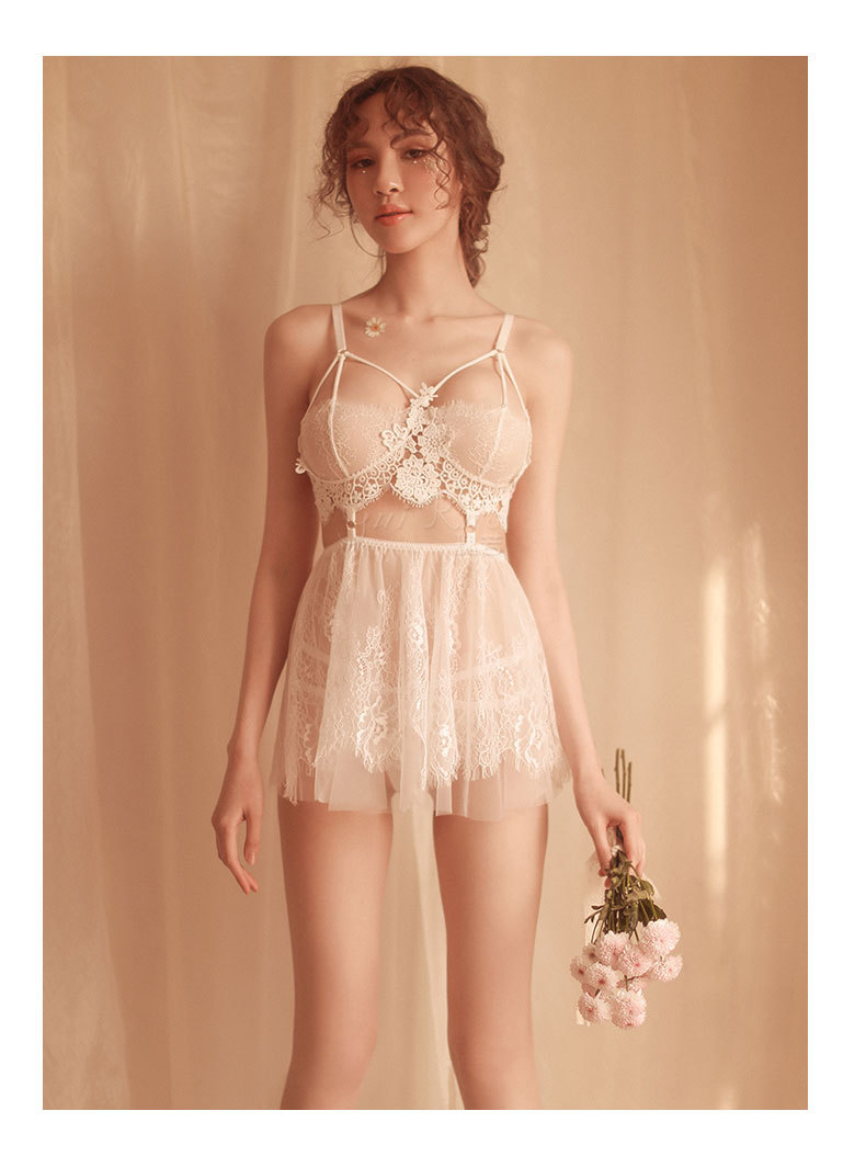 Rose Ruo New Sexy Sexy Push-up Underwear Temptation Perspective Set Nightdress Hollow Lace Limited Price 46 Yuan 176# Rose Ruo New Sexy Sexy Push-up Underwear Temptation Perspective Set Nightdress Hollow Lace Limited Price 46 Yuan 176#