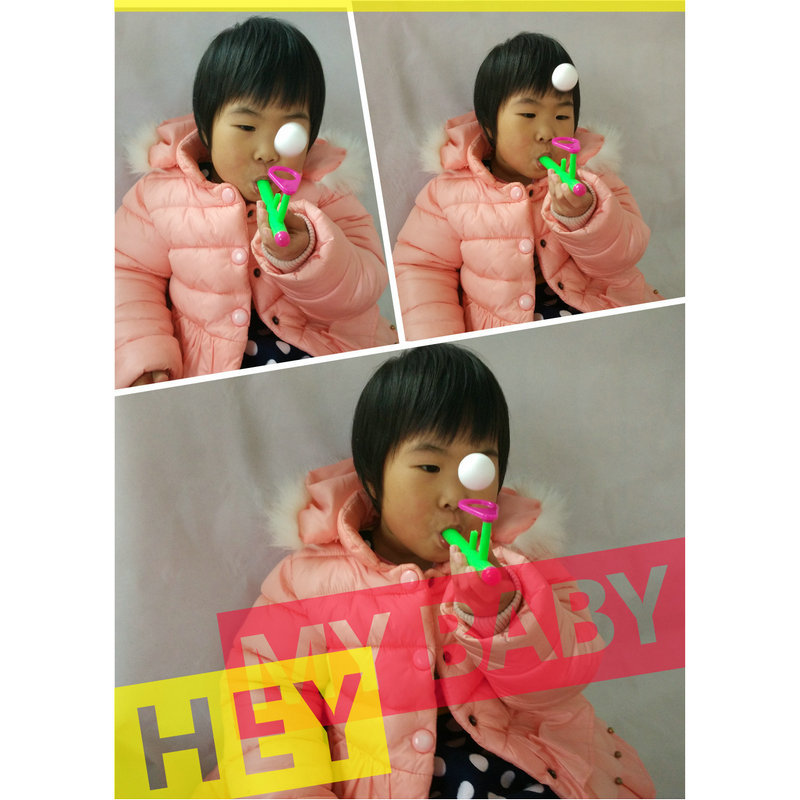 floating ball Blowing children to explore the lung capacity toys traditional floating balance foam blowing machine