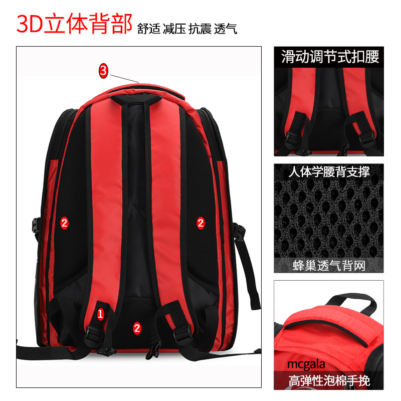 Cross-Border New Speed Skating Bag Ice Skates Backpack Waterproof Children Adult Storage Bag Roller Skating Bag