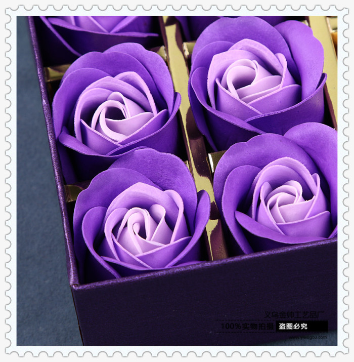 Happiness large square ferrero special rose soap flowers