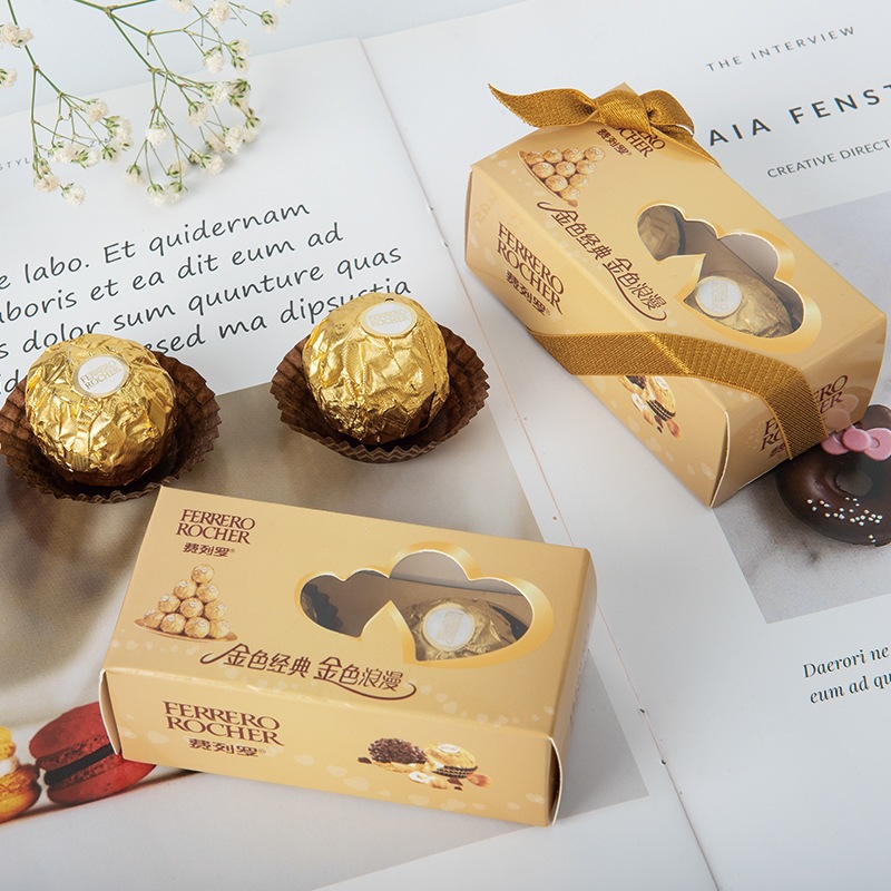 Lindt Ferrero 2-Piece Box Box Wedding and Wedding Wedding Candies Box Return Gift Gift Box Wholesale