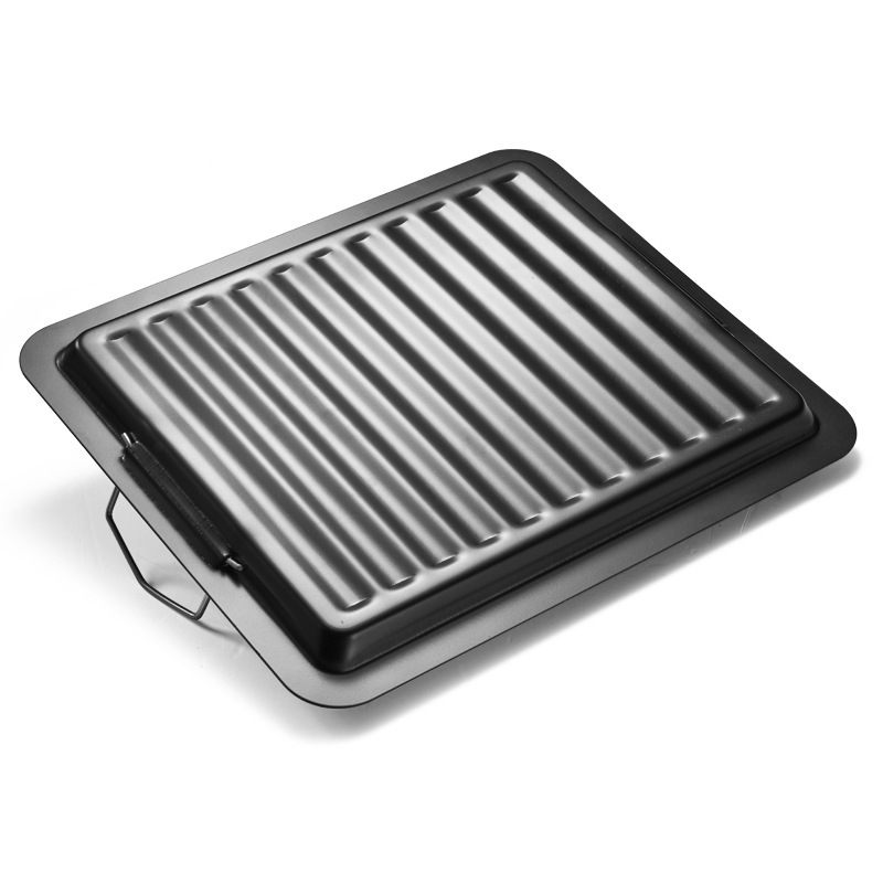 Pan Baking Tray Outdoor Charcoal Barbecue Plate Iron Plate Barbecue Tool Accessories Barbecue Oven Fry Pan Manufacturer