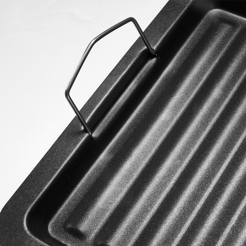 Pan Baking Tray Outdoor Charcoal Barbecue Plate Iron Plate Barbecue Tool Accessories Barbecue Oven Fry Pan Manufacturer