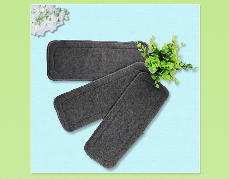 Four-Layer Five-Layer Bamboo Charcoal Fiber Infant Diapers Newborn Absorbent Breathable Soft Diapers Can Be Pasted