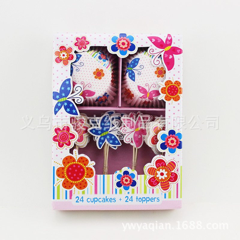 Color base small white point flame cup cake cup party can custom green cake cup goblet of fire