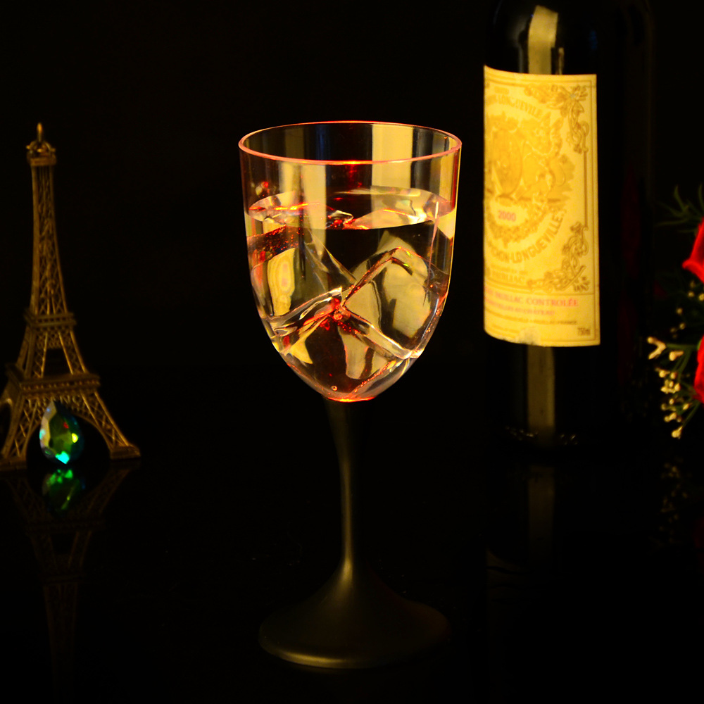 Manufacturer direct sale luminous glass luminous glass colorful luminous goblet sparkling goblet sparkling cocktail