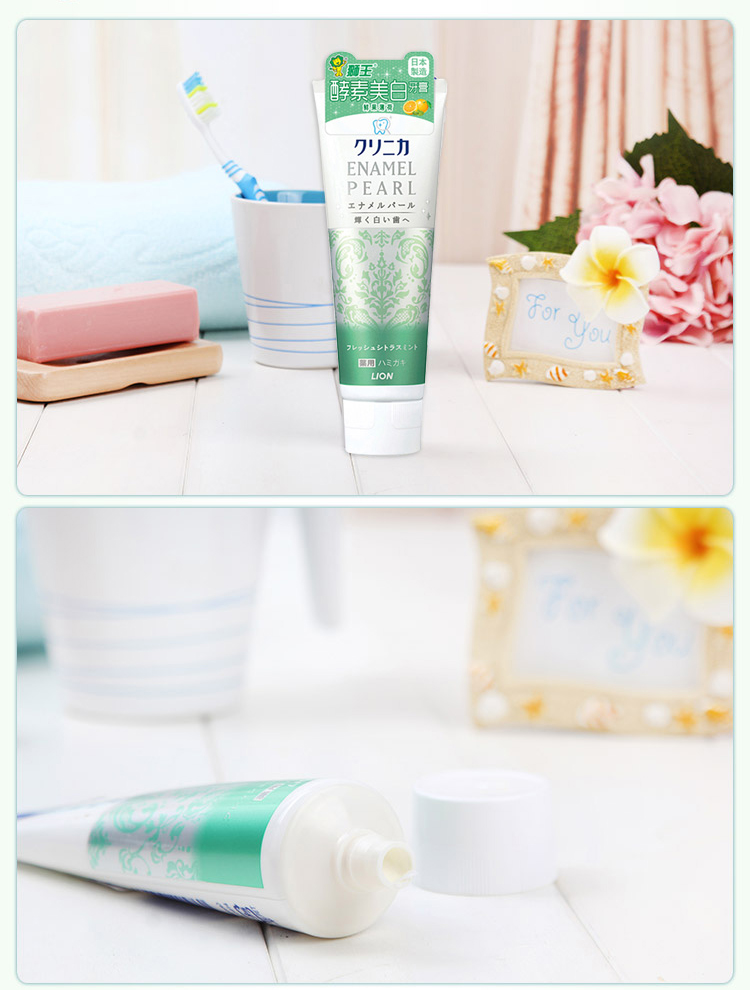Japanese LION LION enzyme whitening toothpaste 130 g fresh fruit mint