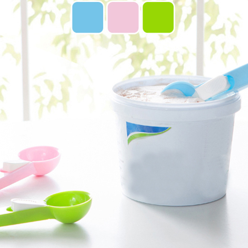 Factory Direct Sale Kitchen Tools Plastic Ice-Cream Spoon Fruit Ball Scoop Pop-up Ice Cream Jelly Spoon