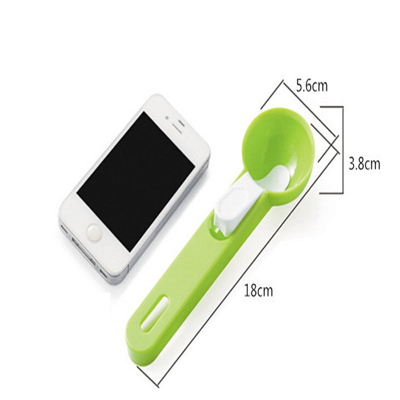 Factory Direct Sale Kitchen Tools Plastic Ice-Cream Spoon Fruit Ball Scoop Pop-up Ice Cream Jelly Spoon