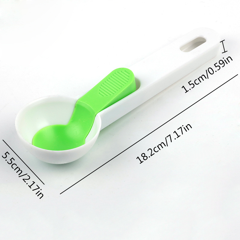 Factory Direct Sale Kitchen Tools Plastic Ice-Cream Spoon Fruit Ball Scoop Pop-up Ice Cream Jelly Spoon