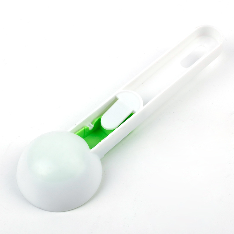 Factory Direct Sale Kitchen Tools Plastic Ice-Cream Spoon Fruit Ball Scoop Pop-up Ice Cream Jelly Spoon