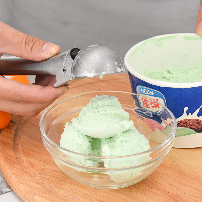 304 Stainless Steel Cream Dipper Digging Ice-Cream Spoon Dual-Purpose Ice Cream Ball Scoop Ball Scoop 