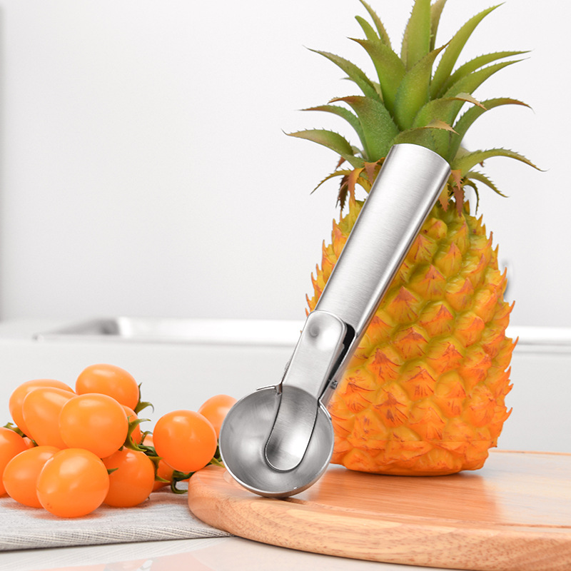 304 Stainless Steel Cream Dipper Digging Ice-Cream Spoon Dual-Purpose Ice Cream Ball Scoop Ball Scoop 