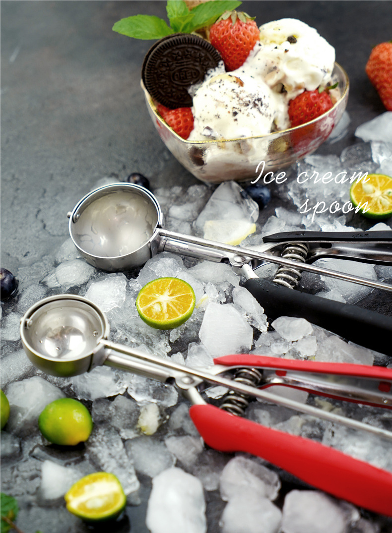 304 Stainless Steel Thickened Ice-Cream Spoon Cookie Scoop Ice-Cream Spoon Ball Scoop Amazon Factory Direct Sales 304 Stainless Steel Thickened Ice-Cream Spoon Cookie Scoop Ice-Cream Spoon Ball Scoop Amazon Factory Direct Sales