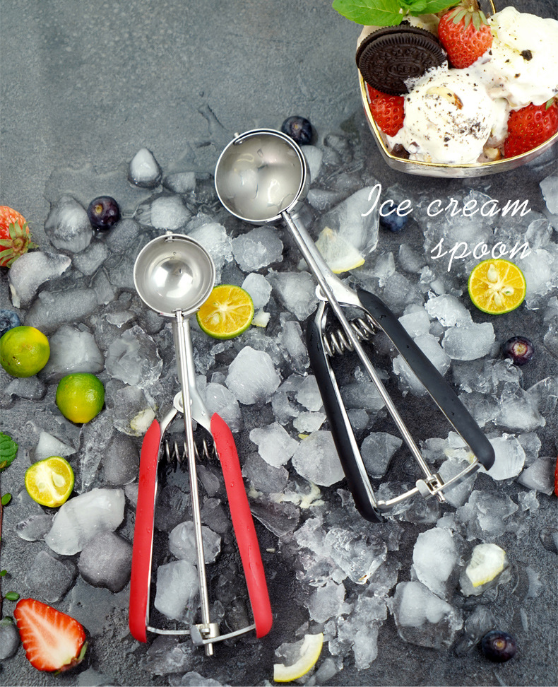 304 Stainless Steel Thickened Ice-Cream Spoon Cookie Scoop Ice-Cream Spoon Ball Scoop Amazon Factory Direct Sales 304 Stainless Steel Thickened Ice-Cream Spoon Cookie Scoop Ice-Cream Spoon Ball Scoop Amazon Factory Direct Sales