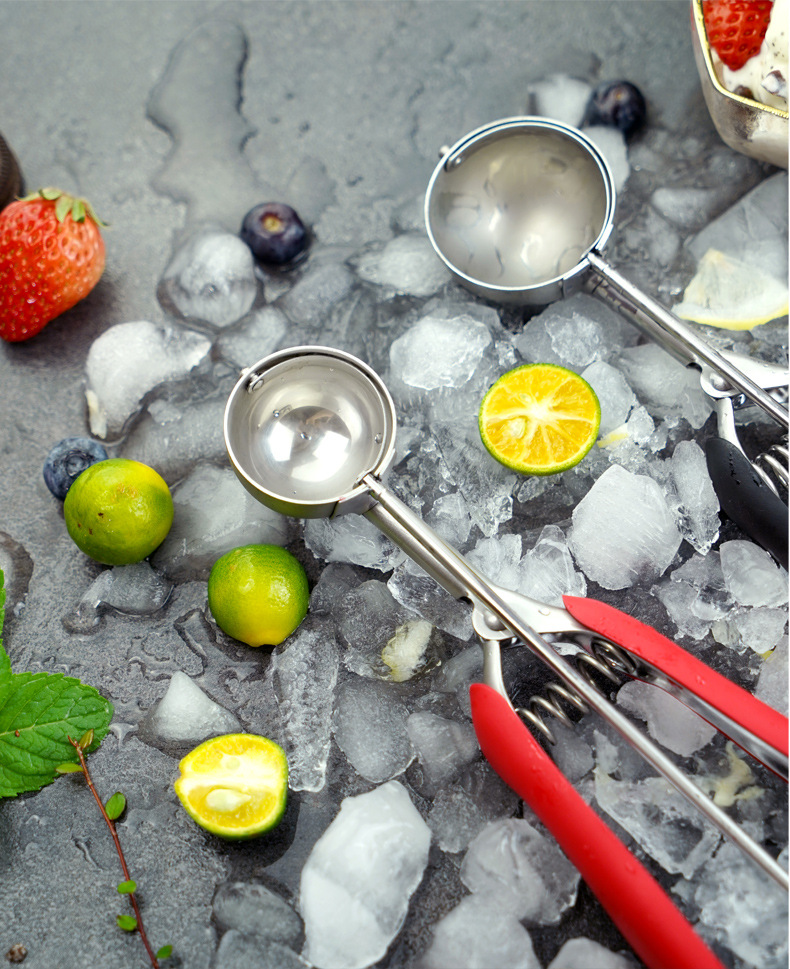 304 Stainless Steel Thickened Ice-Cream Spoon Cookie Scoop Ice-Cream Spoon Ball Scoop Amazon Factory Direct Sales 304 Stainless Steel Thickened Ice-Cream Spoon Cookie Scoop Ice-Cream Spoon Ball Scoop Amazon Factory Direct Sales
