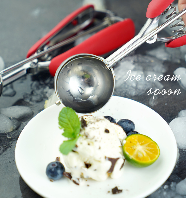 304 Stainless Steel Thickened Ice-Cream Spoon Cookie Scoop Ice-Cream Spoon Ball Scoop Amazon Factory Direct Sales 304 Stainless Steel Thickened Ice-Cream Spoon Cookie Scoop Ice-Cream Spoon Ball Scoop Amazon Factory Direct Sales