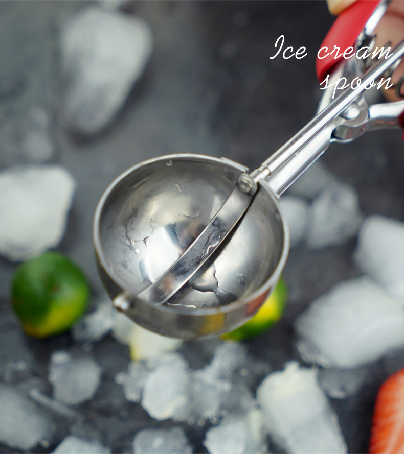 304 Stainless Steel Thickened Ice-Cream Spoon Cookie Scoop Ice-Cream Spoon Ball Scoop Amazon Factory Direct Sales 304 Stainless Steel Thickened Ice-Cream Spoon Cookie Scoop Ice-Cream Spoon Ball Scoop Amazon Factory Direct Sales
