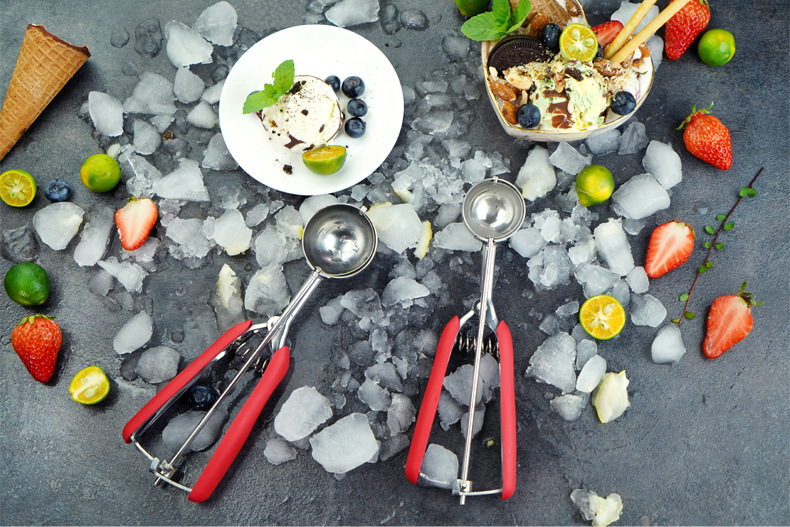 304 Stainless Steel Thickened Ice-Cream Spoon Cookie Scoop Ice-Cream Spoon Ball Scoop Amazon Factory Direct Sales 304 Stainless Steel Thickened Ice-Cream Spoon Cookie Scoop Ice-Cream Spoon Ball Scoop Amazon Factory Direct Sales