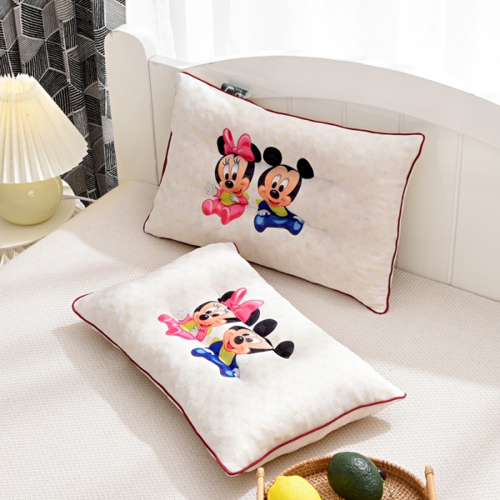 Factory Direct Sales Latex Pillow Natural Broken Latex Cartoon Printing Children&#039;s Latex Pillow
