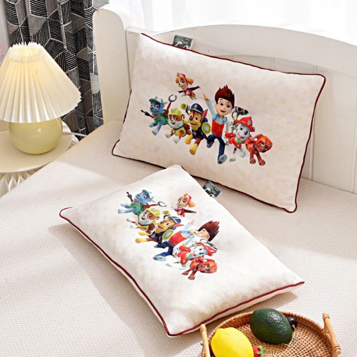 Factory Direct Sales Latex Pillow Natural Broken Latex Cartoon Printing Children&#039;s Latex Pillow