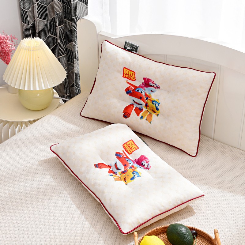 Factory Direct Sales Latex Pillow Natural Broken Latex Cartoon Printing Children's Latex Pillow