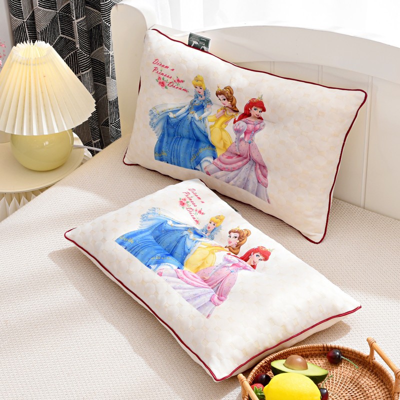 Factory Direct Sales Latex Pillow Natural Broken Latex Cartoon Printing Children's Latex Pillow