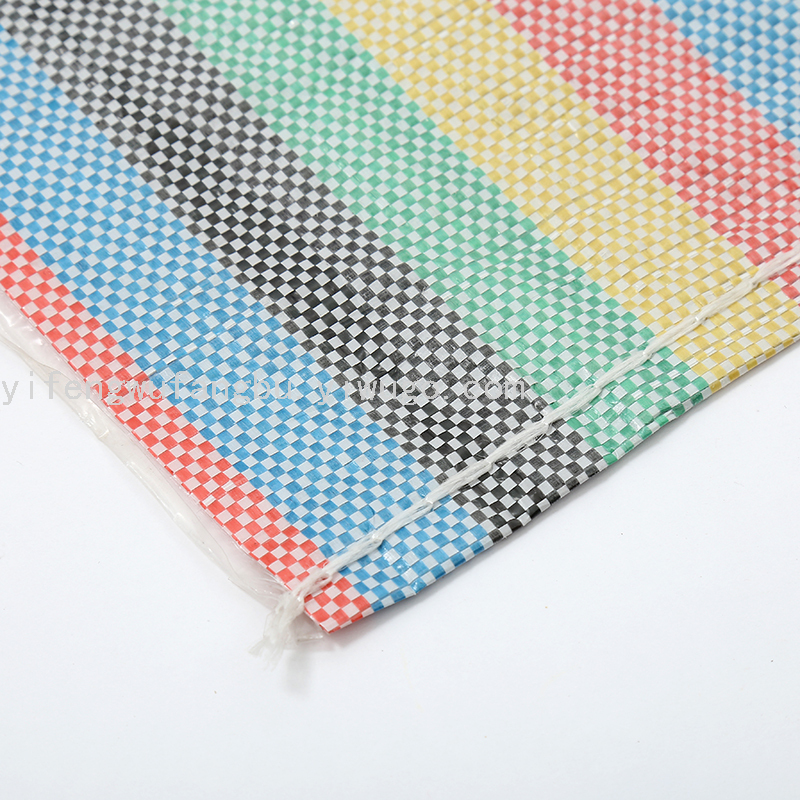 Color Stripes Woven Bag Thin Woven Bag Shopping Bag Africa Wholesale Woven Bag