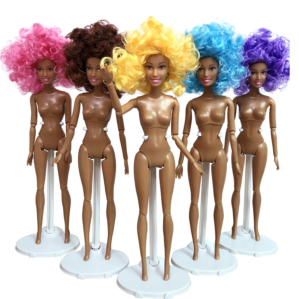 African Black Doll 28 Foreign Trade Cross-Border Multi-Joint Black Skin Africa Baby Doll