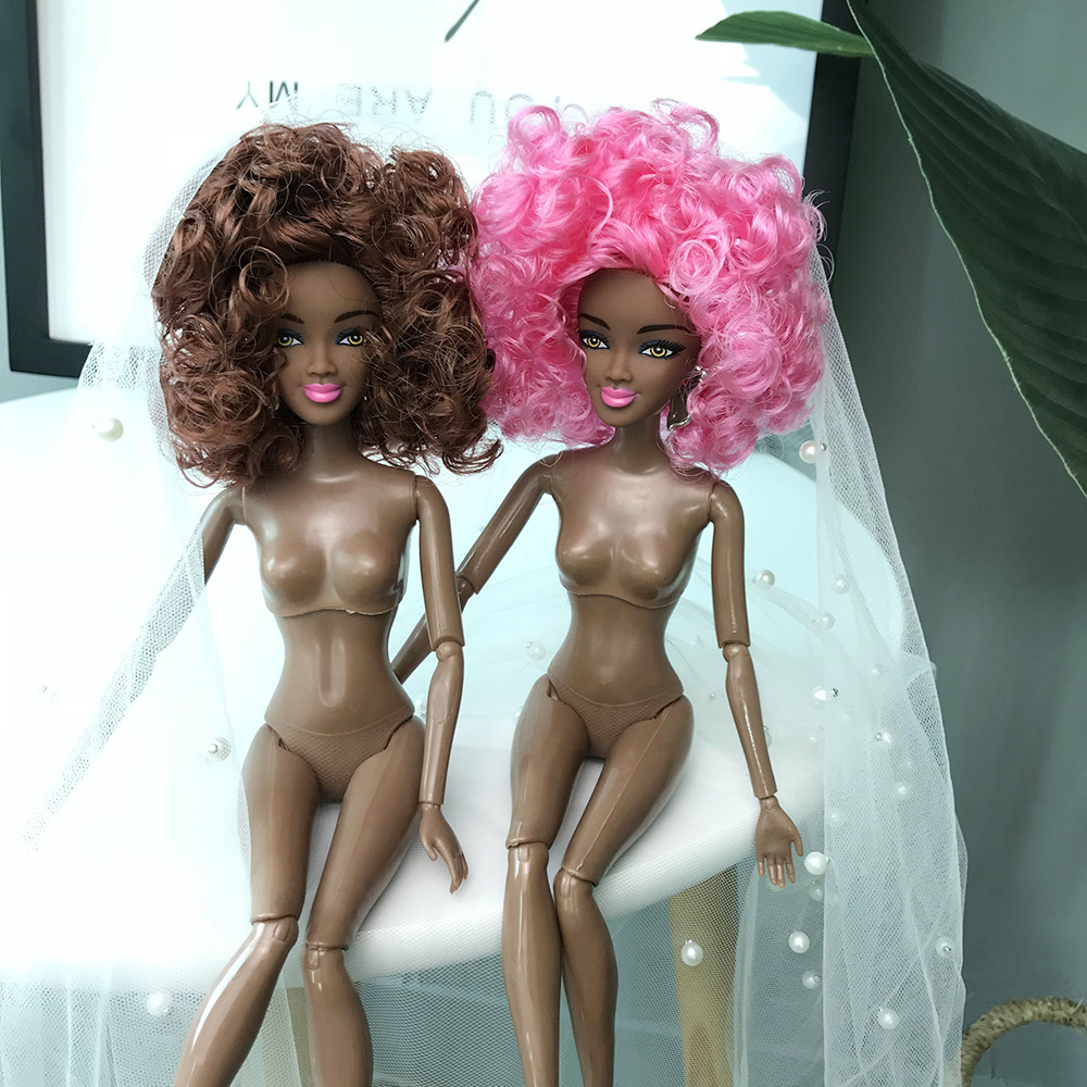 African Black Doll 28 Foreign Trade Cross-Border Multi-Joint Black Skin Africa Baby Doll