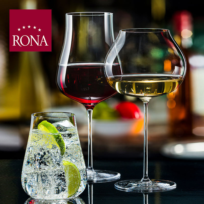 Rona Imported Crystal Glass Yunya Bordeaux Wine Glass Large Capacity Red Wine Glass Single Gift Box