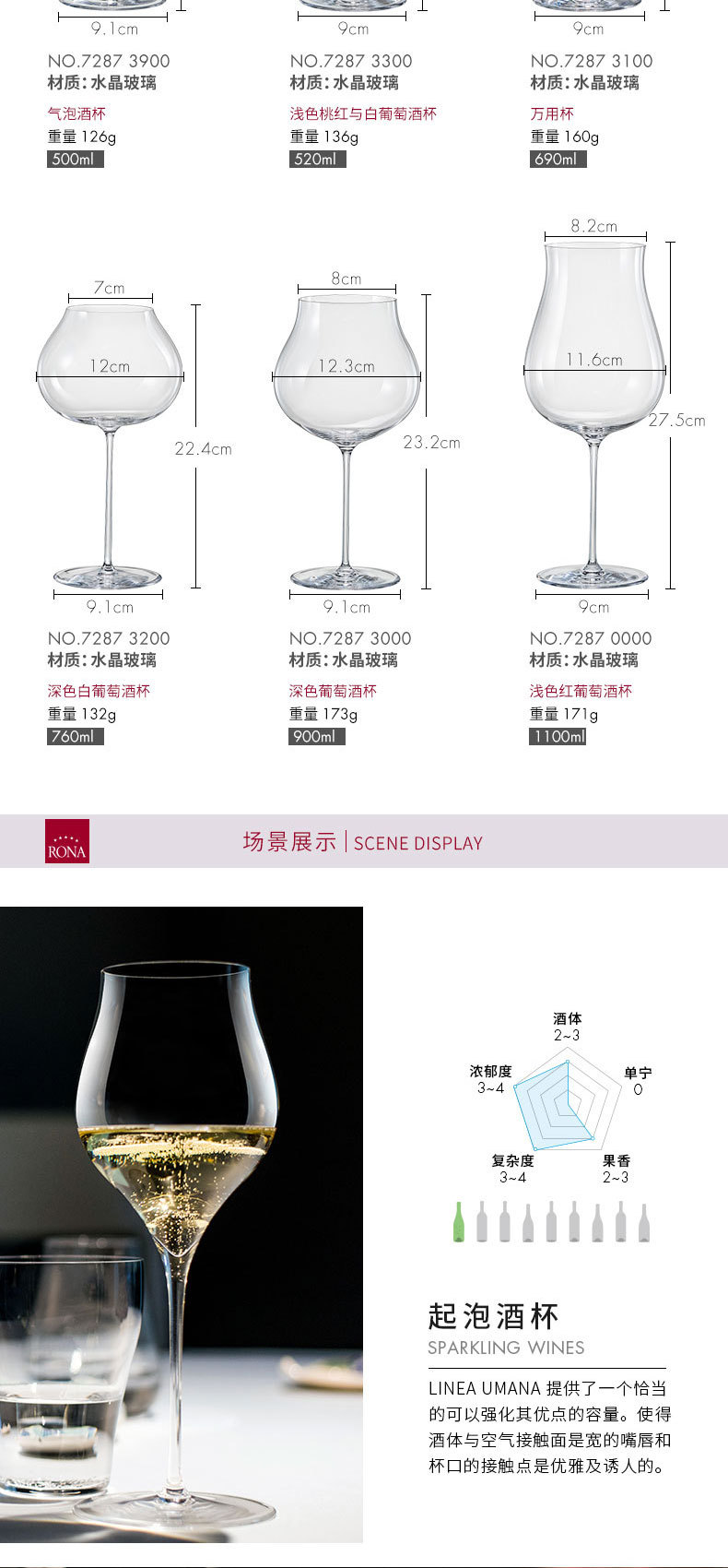 Rona Imported Crystal Glass Yunya Bordeaux Wine Glass Large Capacity Red Wine Glass Single Gift Box Rona Imported Crystal Glass Yunya Bordeaux Wine Glass Large Capacity Red Wine Glass Single Gift Box