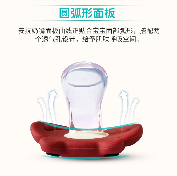 Baby Silica Gel Pacifier Funny Tooth Nipple Baby Rabbit Teeth Funny Pacifier Beard Nipple
