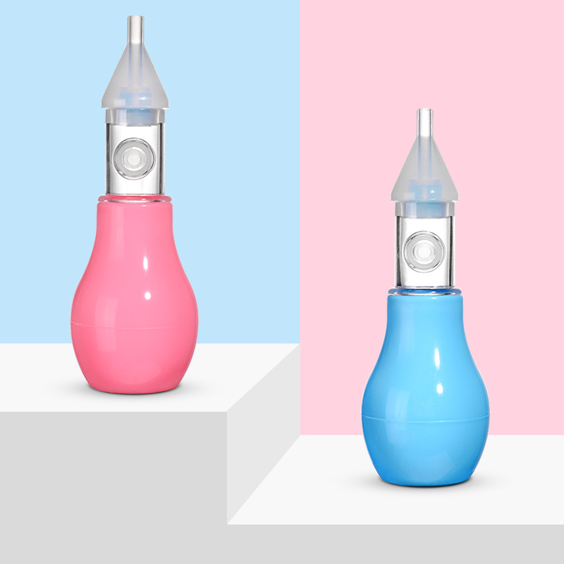 Factory Direct Sales Silicone Baby Aspirator Pump Type Newborn Cold Nose Cleaner Anti-Backflow Nasal Aspirator