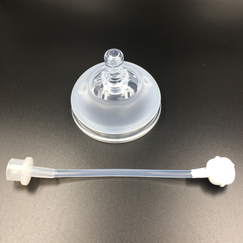 Feeding Bottle Straw Nipple Absorbent Nipple Water Changing Cup Baby Bottle Accessories Duckbill Rice Paste Spoon